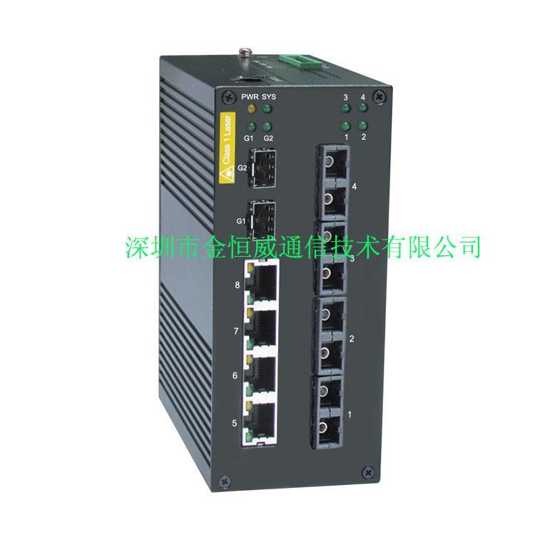 inmax金恒威 i310A 4+4+2口 非网管型工业以太网交换机